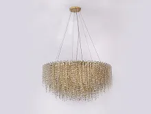 Люстра подвесная хрустальная 10933/C gold Newport бежевая на 33 лампы, основание золотое в стиле классический Люстра подвесная хрустальная 10933/C gold Newport бежевая на 33 лампы, основание золотое в стиле классический